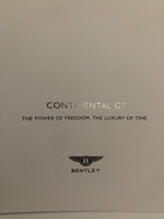 Bentley Continental GT launch brochure